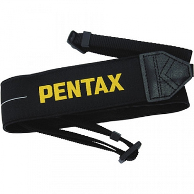 Широкий профессиональный нашейный ремешок для зеркалок PENTAX O-ST1401 (черный)