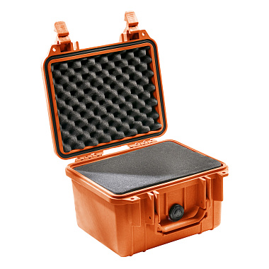 Защитный кейс Peli™ 1300 оранжевый с поропластом