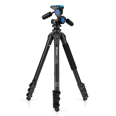 Штатив Benro TAD28AHD2A Adventure c 3D головой/алюминиевый с клипсами