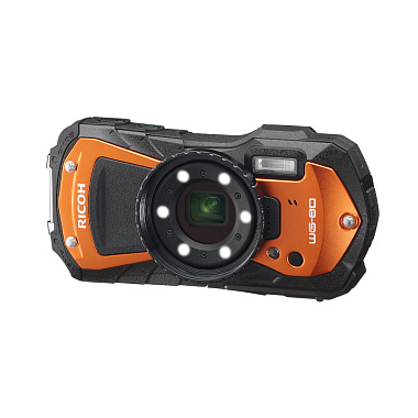 Защищённый фотоаппарат Ricoh WG-80 оранжевый с черным