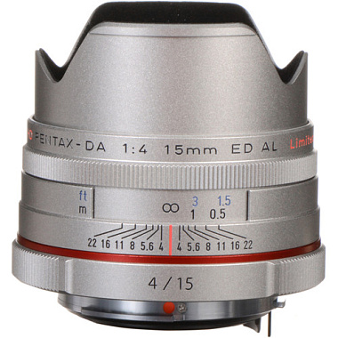 Объектив HD Pentax DA 15 mm f/4 AL Limited Silver