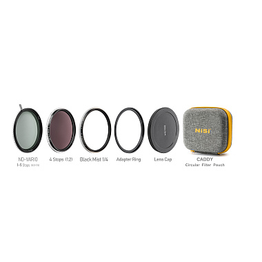Набор светофильтров NiSi 67mm Swift VND Mist Kit 1-9 Stops (1-5 Stops VND, 4 Stop ND, Black Mist 1/4)