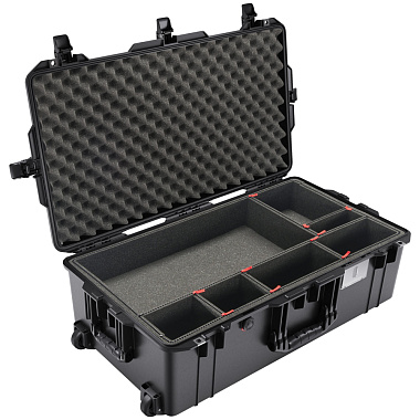 Защитный кейс Peli™ Air 1615 черный с жесткими перегородками TrekPak