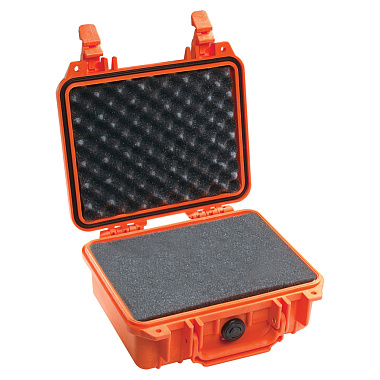 Защитный кейс Peli™ 1200 оранжевый с поропластом