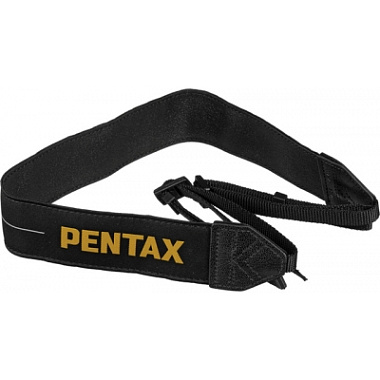 Широкий профессиональный нашейный ремешок для зеркалок PENTAX O-ST1401 (черный)