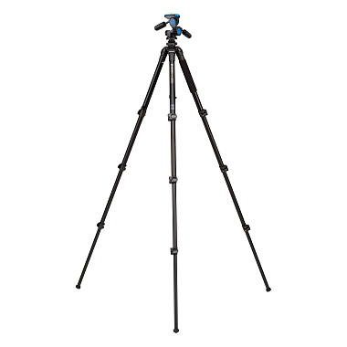 Штатив Benro TAD28AHD2A Adventure c 3D головой/алюминиевый с клипсами